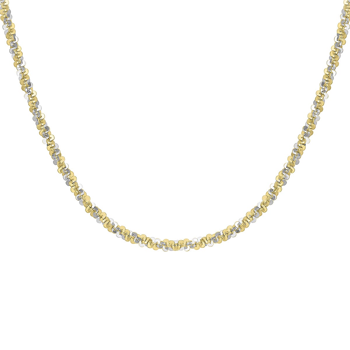 9K Two Colour Gold 2.5mm Tocalle Chain 18 Inch 7190523 6
