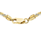 9K Two Colour Gold 2.5mm Tocalle Chain 18 Inch