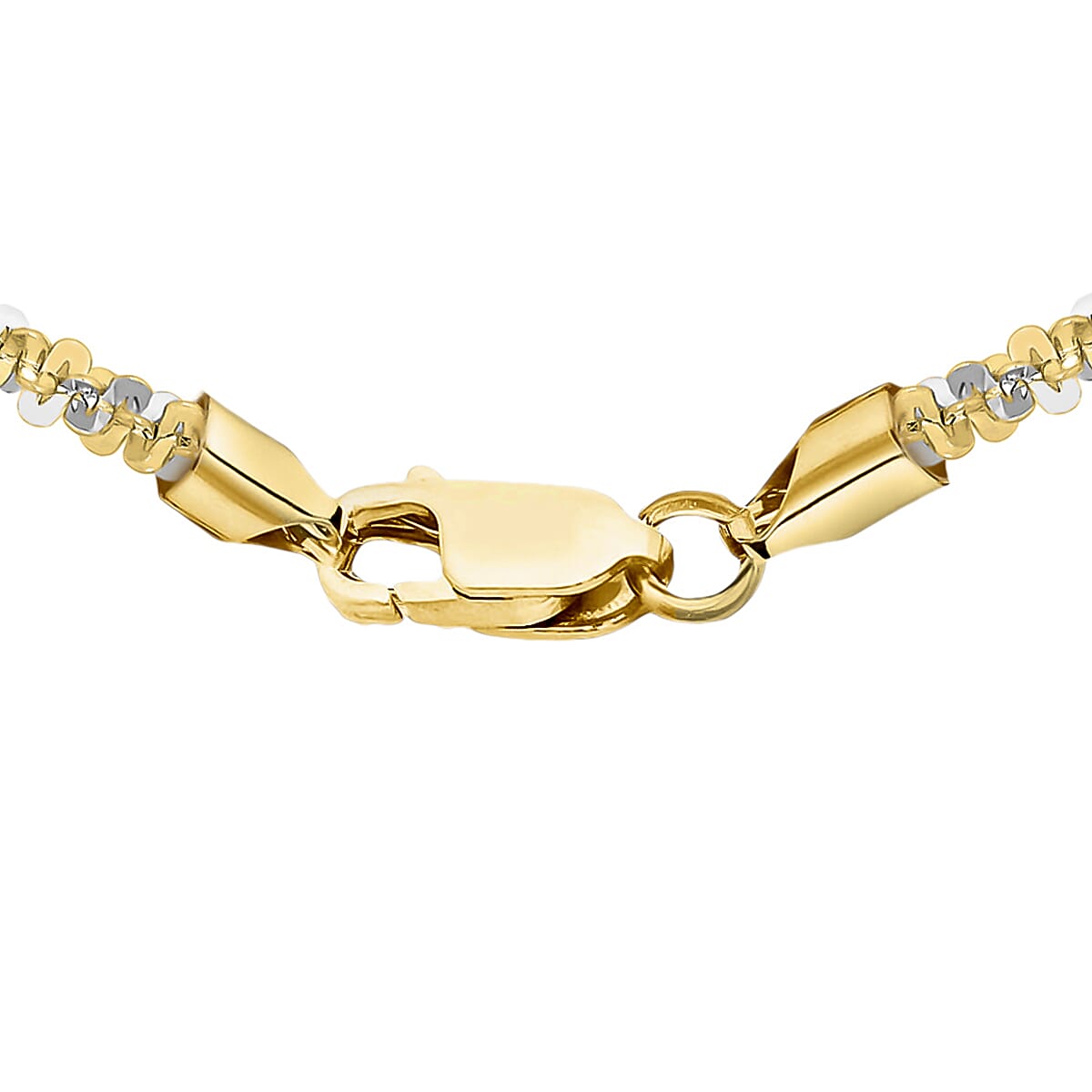9K Two Colour Gold 2.5mm Tocalle Chain 18 Inch 7190523 7