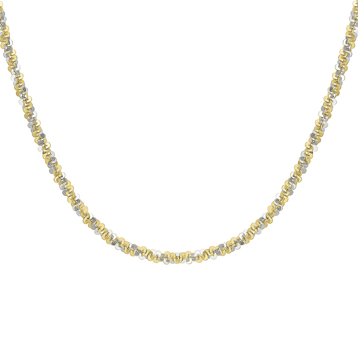 9K Two Colour Gold 2.5mm Tocalle Chain 20 Inch 7190539 6