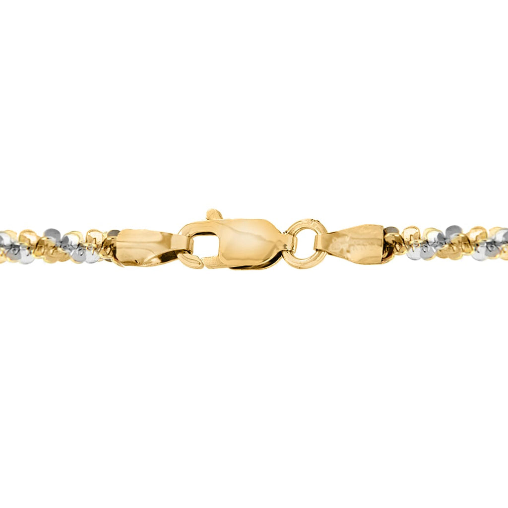 9K Two Colour Gold 2.5mm Tocalle Chain 20 Inch