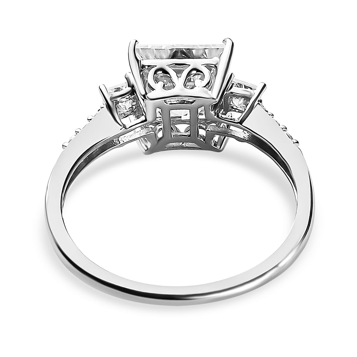 9K White Gold 2.10 Ct Moissanite Classic Solitaire Ring 7158858 5