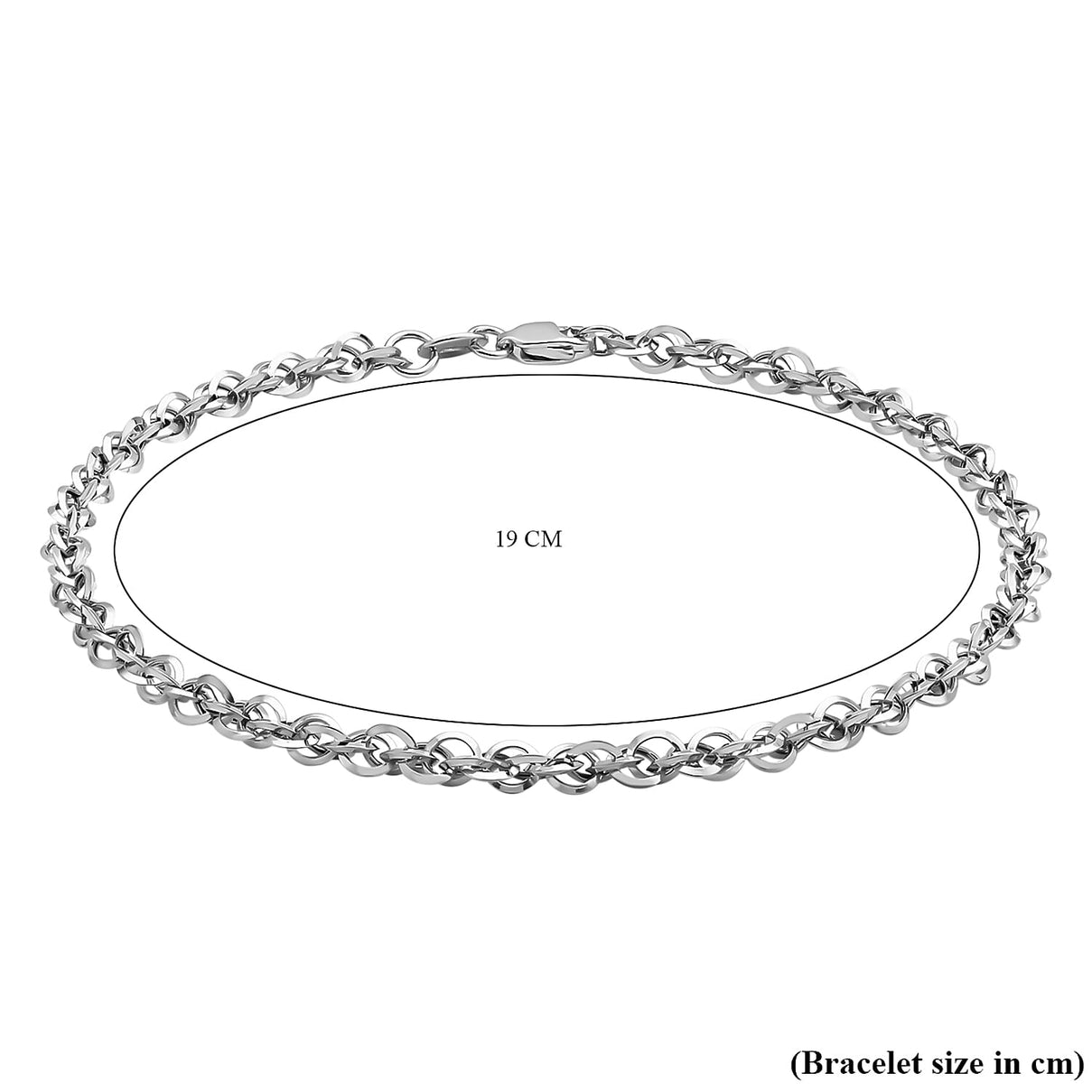 9K White Gold 60 Diamond Cut Prince of Wales Bracelet 7.5 Inch 8894689 3