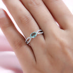 9K White Gold Kagem Zambian Emerald and Diamond Ring 1.00 Ct.