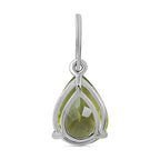 9K White Gold Hebei Peridot Solitaire Pendant 1.00 Ct.