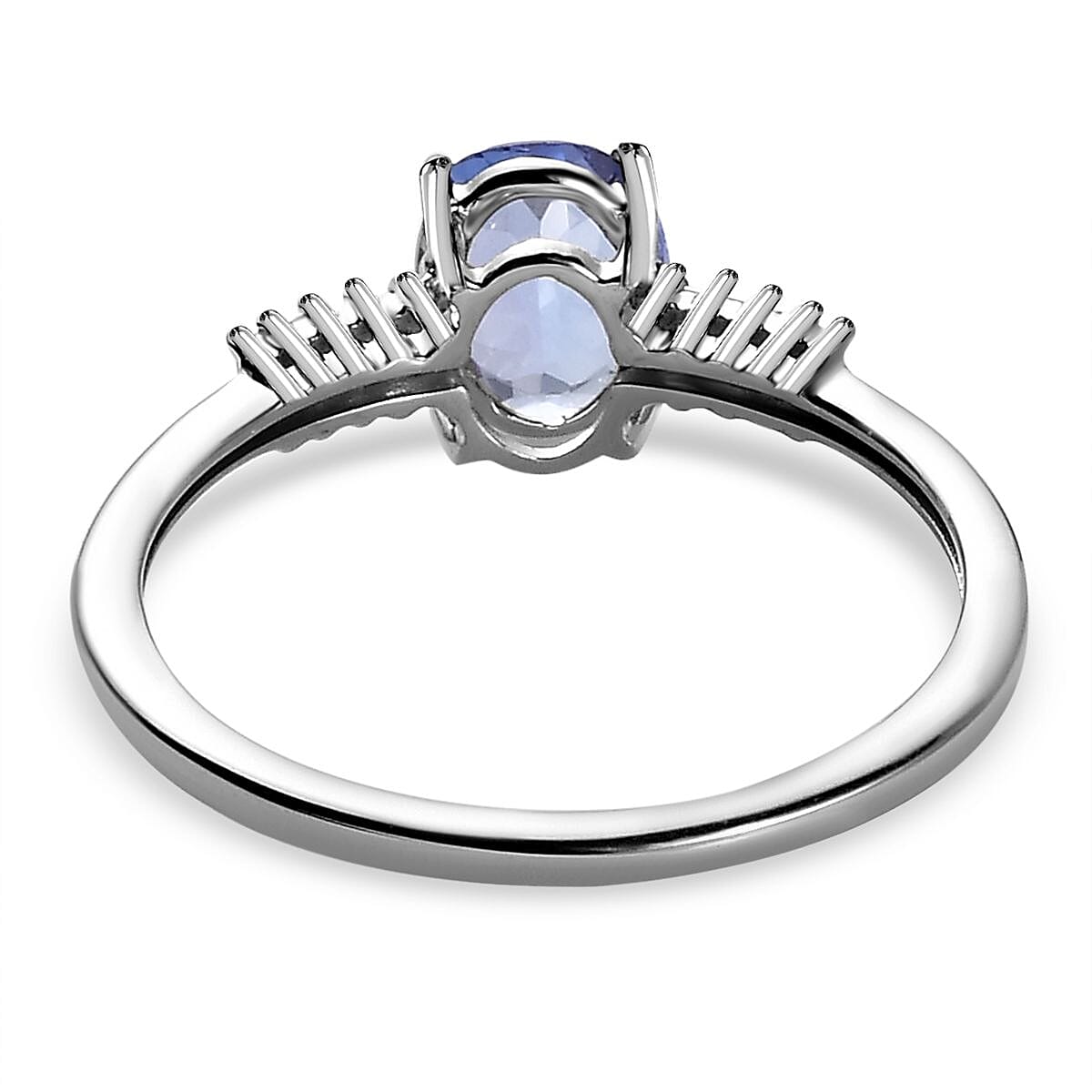 9K White Gold Tanzanite and Diamond Ring 0.98 Ct. 7547376 4