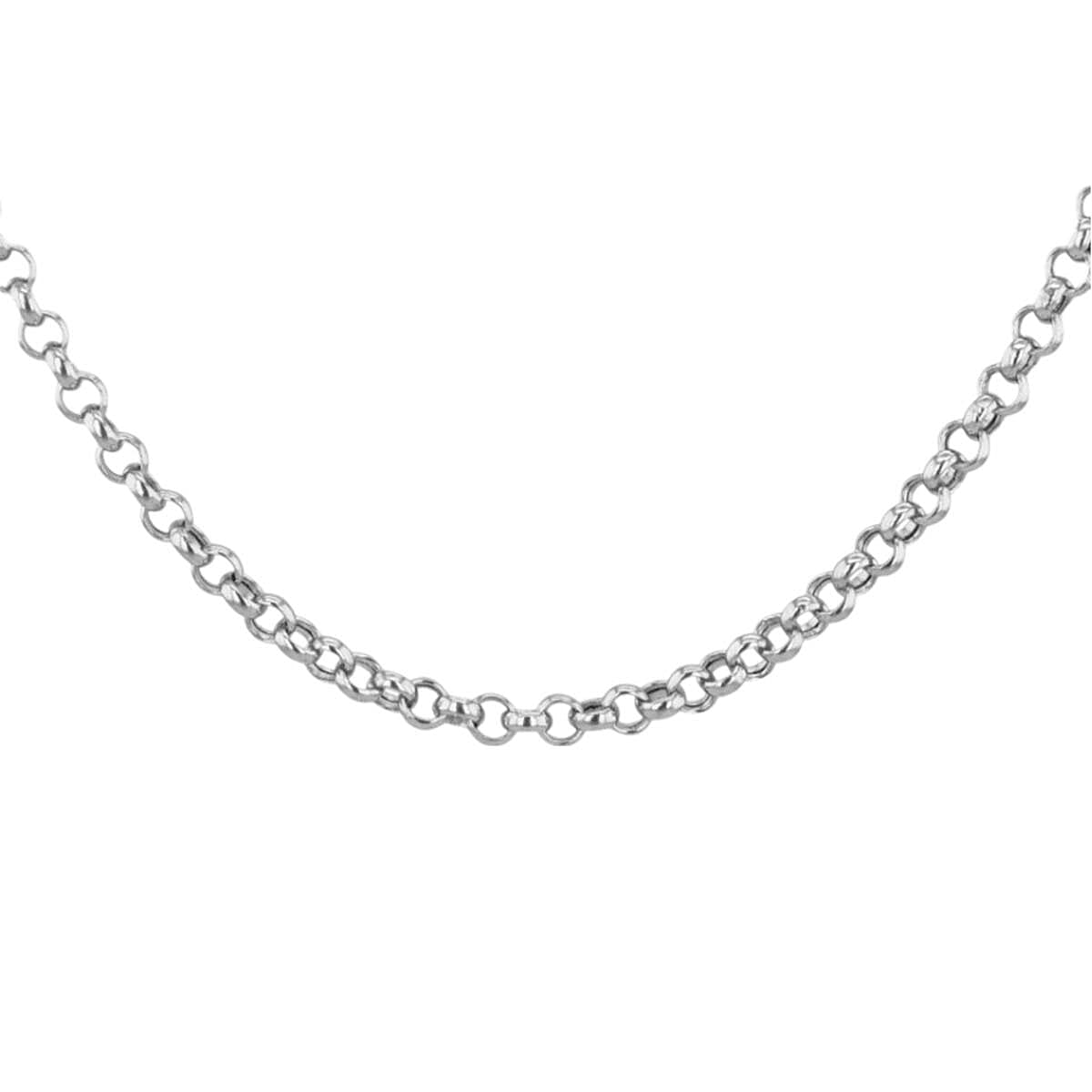 9K White Gold Belcher Chain (Size - 20) with Lobster Clasp, Gold Wt. 4.80 Gms. 8055283 0