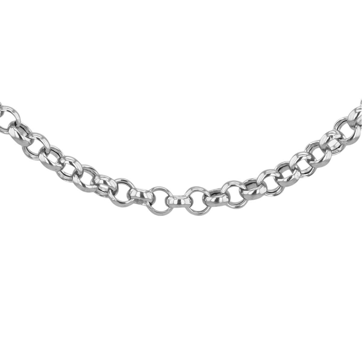 9K White Gold Belcher Chain (Size - 20) with Lobster Clasp, Gold Wt. 4.80 Gms. 8055283 1