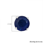 9K White Gold Premium Vietnamese Cobalt Blue Spinel Earring with Push Back 2.00 Ct.