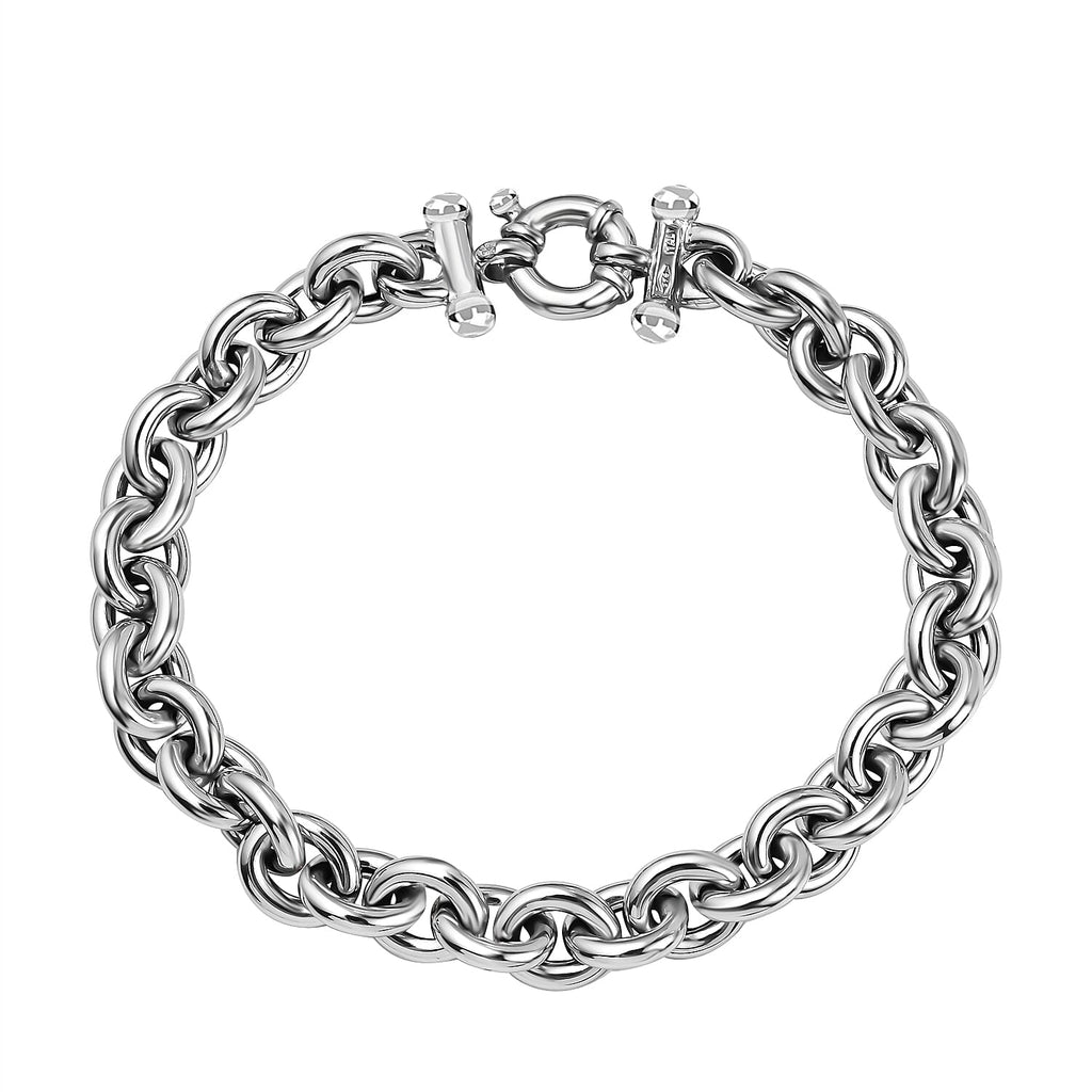 9K White Gold  Bracelet (Size - 7.5),  Gold Wt. 10.8 Gms