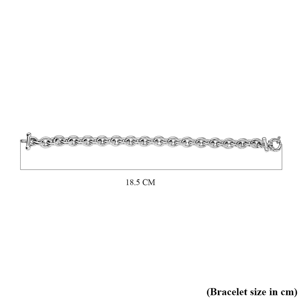 9K White Gold  Bracelet (Size - 7.5),  Gold Wt. 10.8 Gms