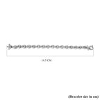 9K White Gold  Bracelet (Size - 7.5),  Gold Wt. 10.8 Gms