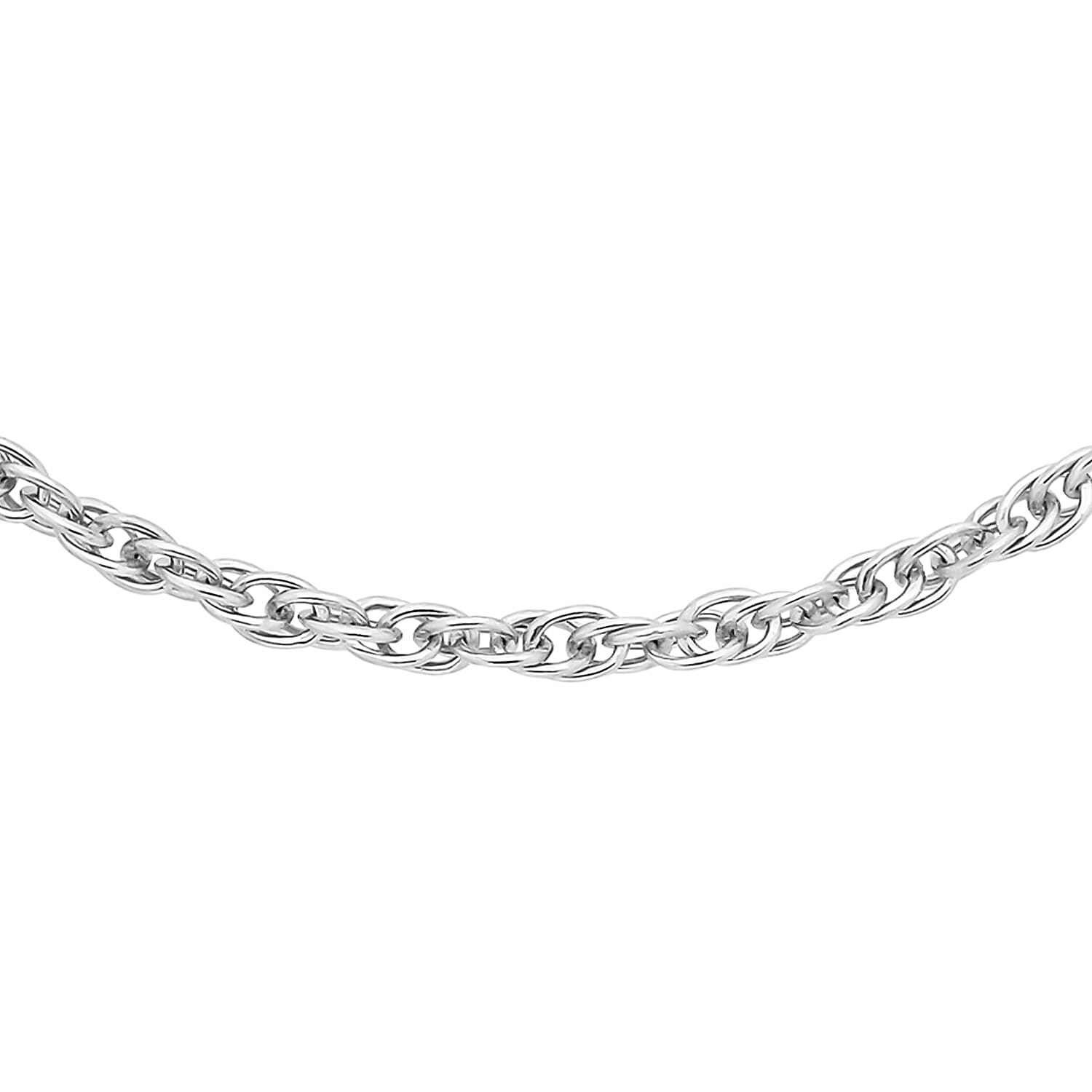 16 Prince of Wales Chain 16 Inch in 9K White Gold 7588104 0
