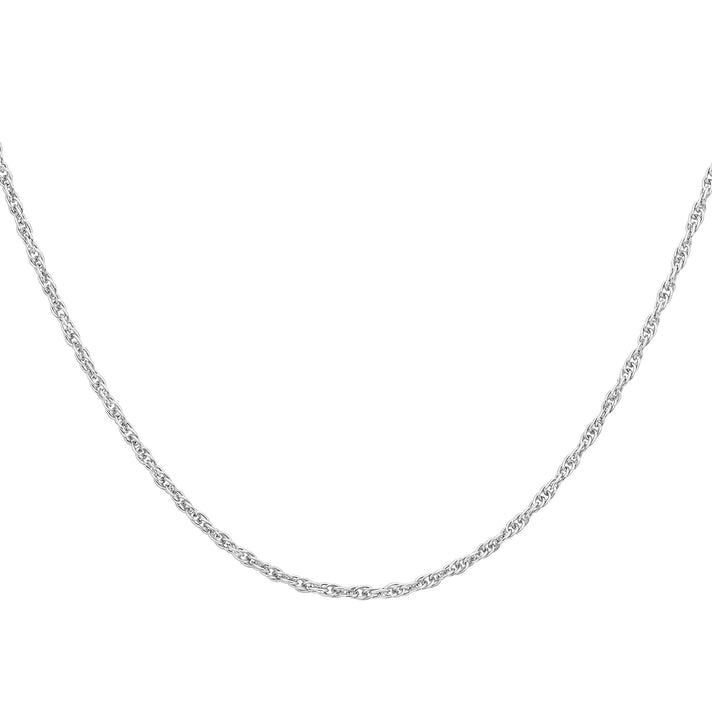 16 Prince of Wales Chain 16 Inch in 9K White Gold 7588104 2