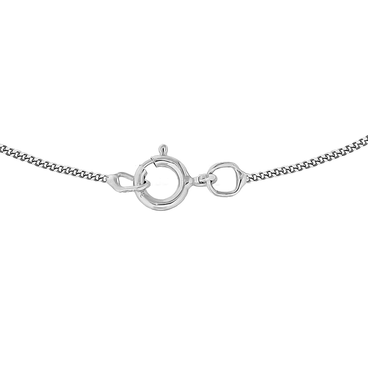 20 Diamond Cut Curb Chain 16 Inch in 9K White Gold 7590739 3