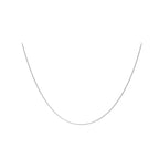 9K White Gold  Chain (Size - 16),  Gold Wt. 1.4 Gms