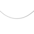 9K White Gold  Chain (Size - 16),  Gold Wt. 1.4 Gms