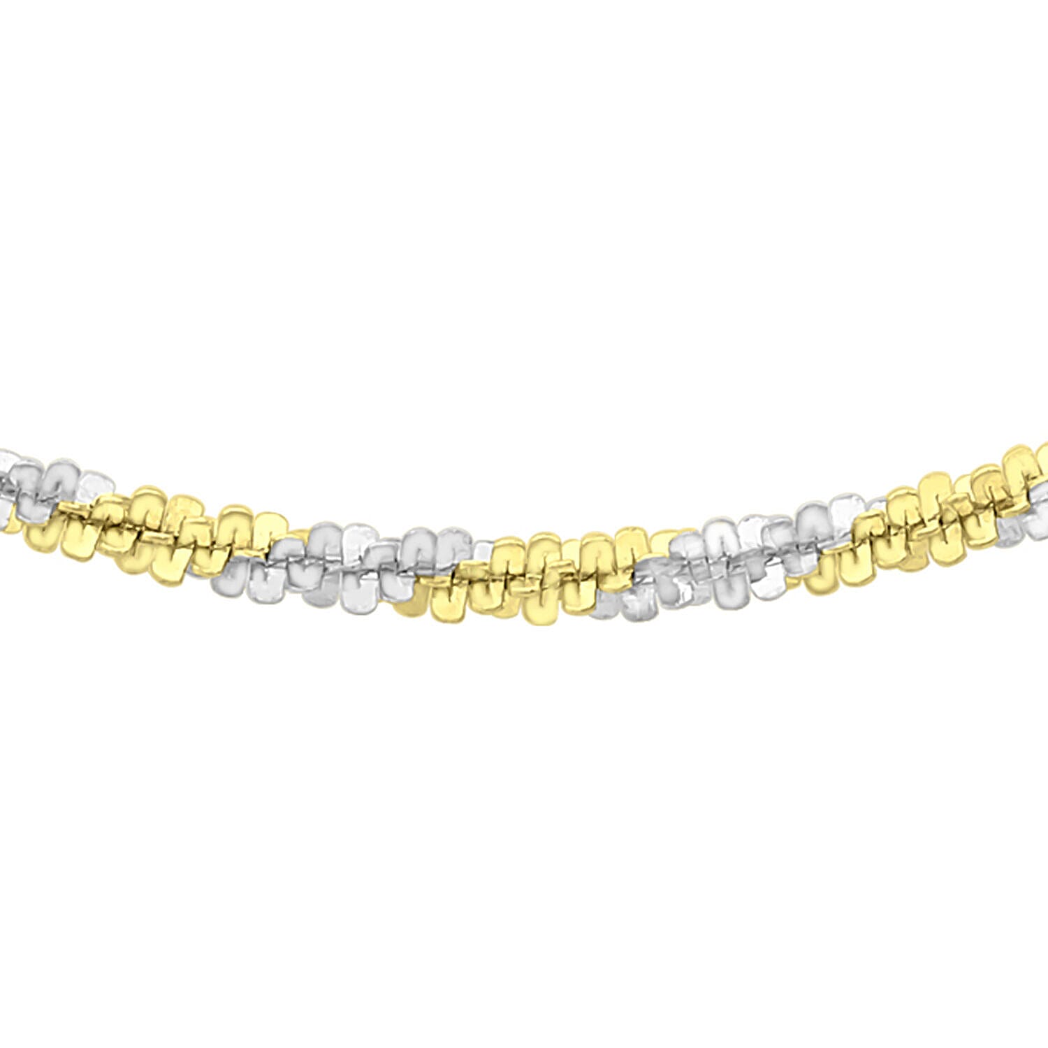 9K Two Colour Gold 1.4mm Tocalle Chain 16 Inch 7337195 5