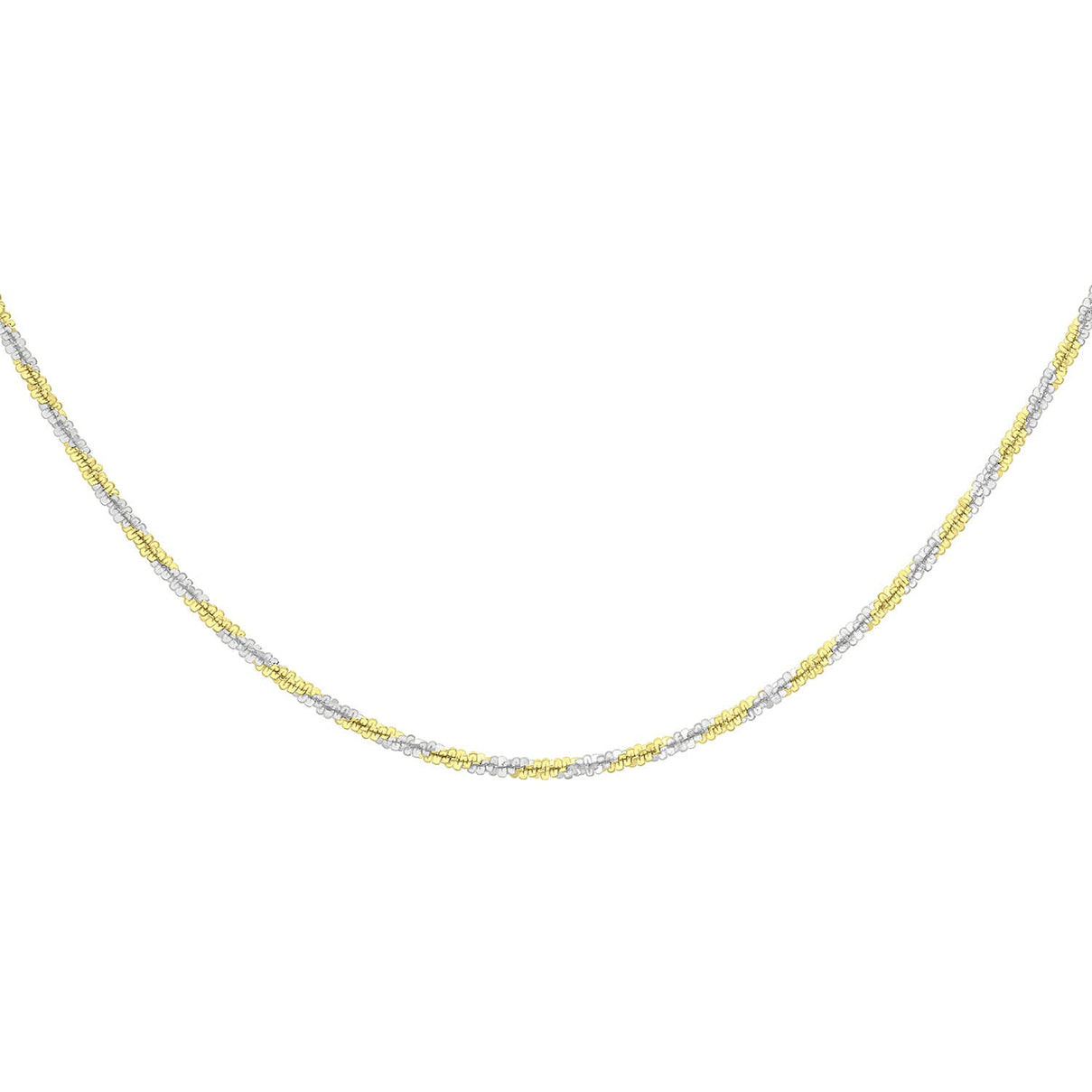 9K Two Colour Gold 1.4mm Tocalle Chain 16 Inch 7337195 6
