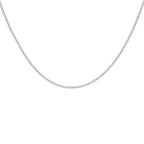 9K White Gold  Chain (Size - 16),  Gold Wt. 1 Gms