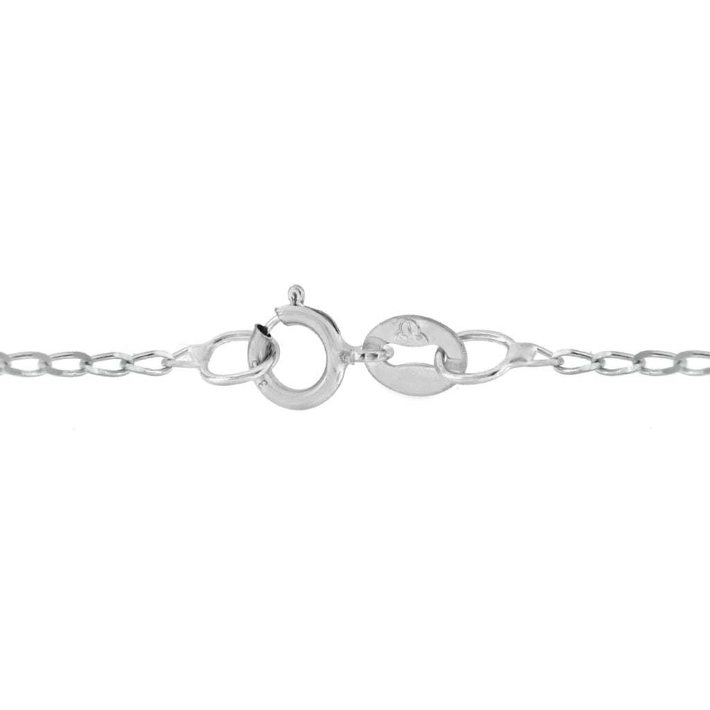 9K White Gold  Chain (Size - 16),  Gold Wt. 1 Gms