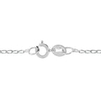 9K White Gold  Chain (Size - 16),  Gold Wt. 1 Gms