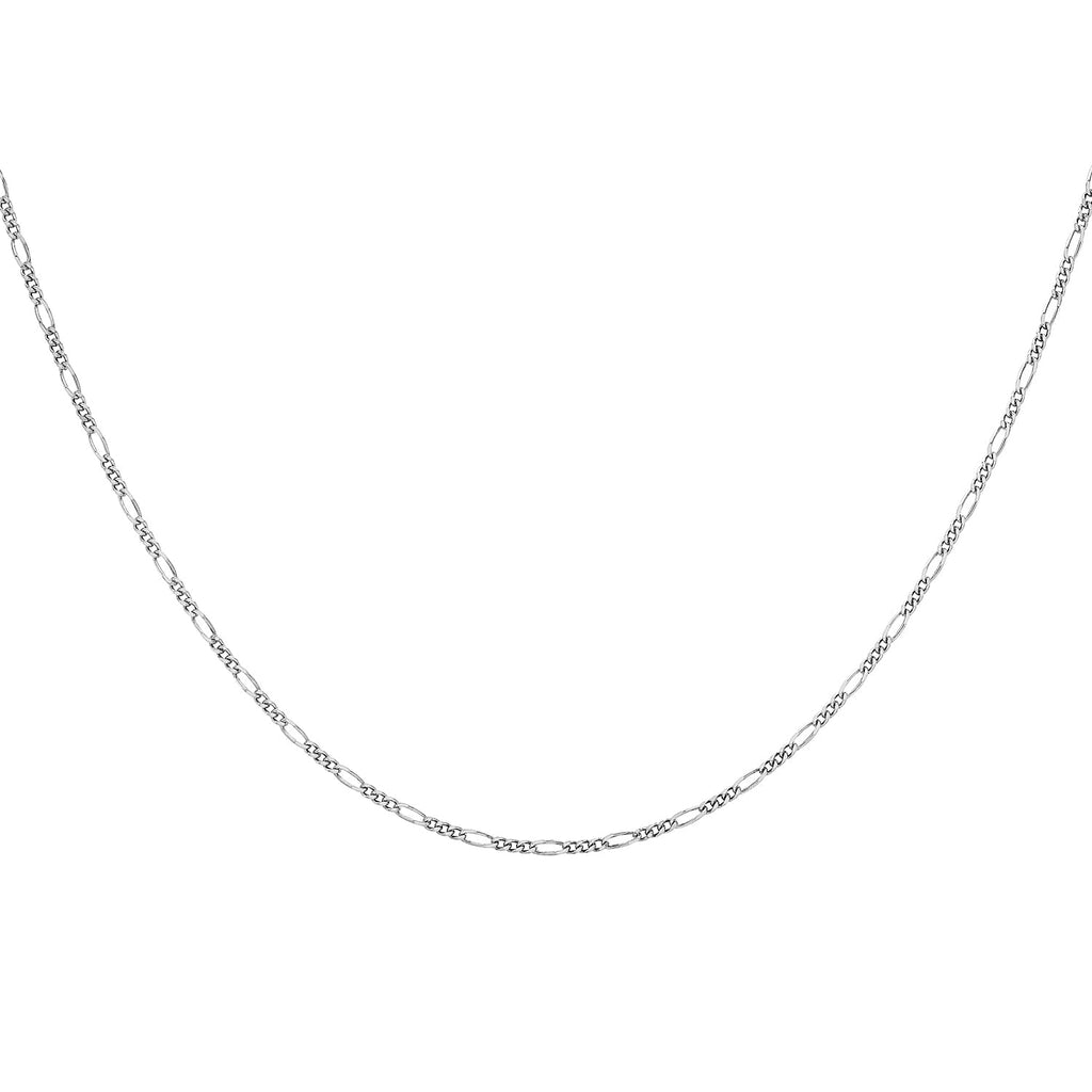 9K White Gold  Chain (Size - 16),  Gold Wt. 2.9 Gms