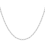 9K White Gold  Chain (Size - 16),  Gold Wt. 2.9 Gms