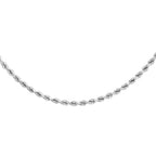9K White Gold  Chain (Size - 16),  Gold Wt. 5.4 Gms