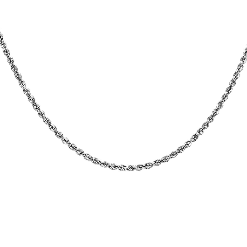 9K White Gold  Chain (Size - 16),  Gold Wt. 6.1 Gms
