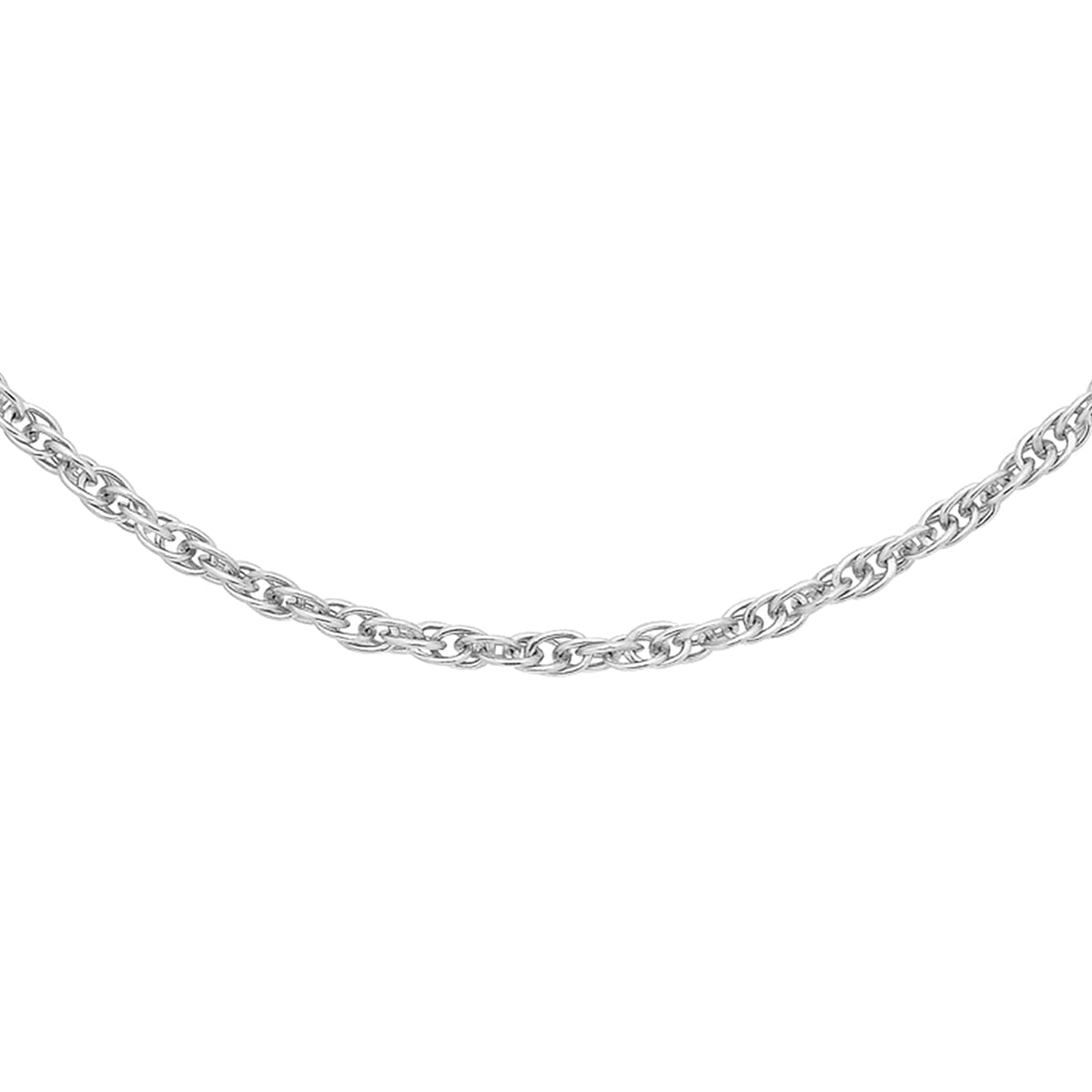 Prince of Wales Chain 18 Inch in 9K White Gold 7588412 0