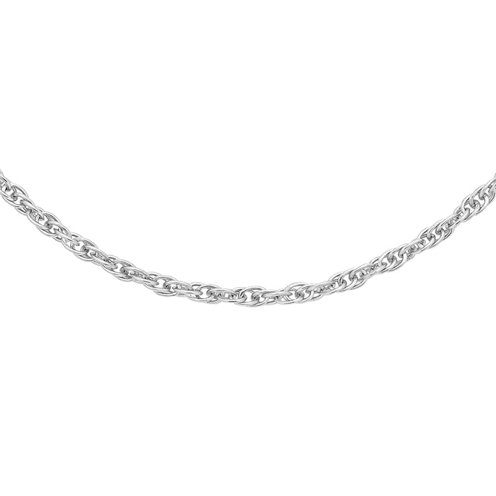 Prince of Wales Chain 18 Inch in 9K White Gold 7588412 1