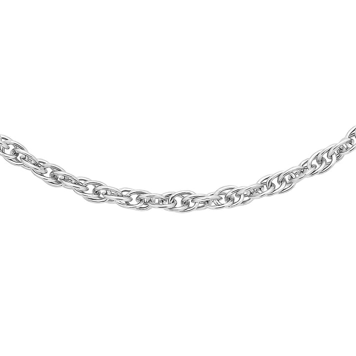 16 Prince of Wales Chain 18 Inch in 9K White Gold 7588120 1