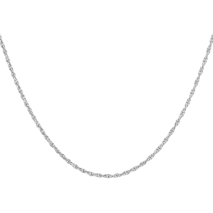 16 Prince of Wales Chain 18 Inch in 9K White Gold 7588120 2