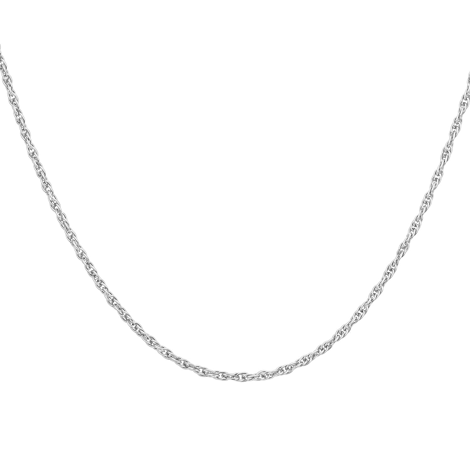 Prince of Wales Chain 18 Inch in 9K White Gold 7587986 0