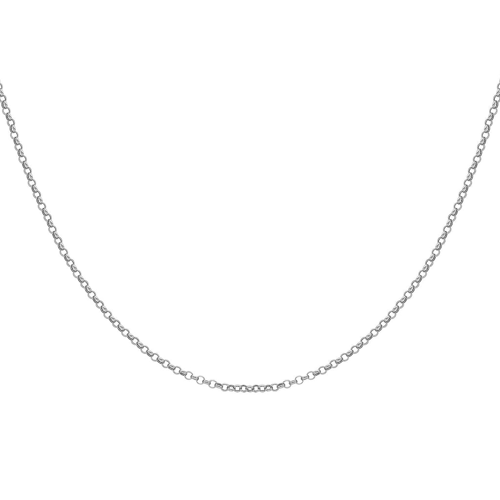 9K White Gold  Chain (Size - 18),  Gold Wt. 1.5 Gms