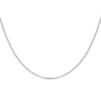 9K White Gold  Chain (Size - 18),  Gold Wt. 1.5 Gms