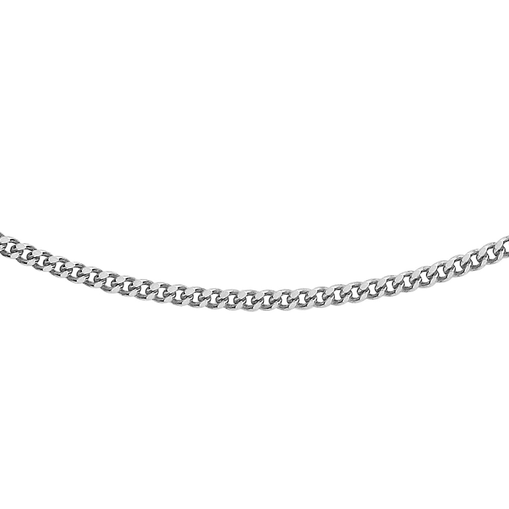 9K White Gold  Chain (Size - 18),  Gold Wt. 2.1 Gms