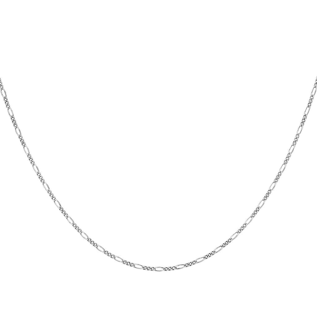 9K White Gold  Chain (Size - 18),  Gold Wt. 3.2 Gms
