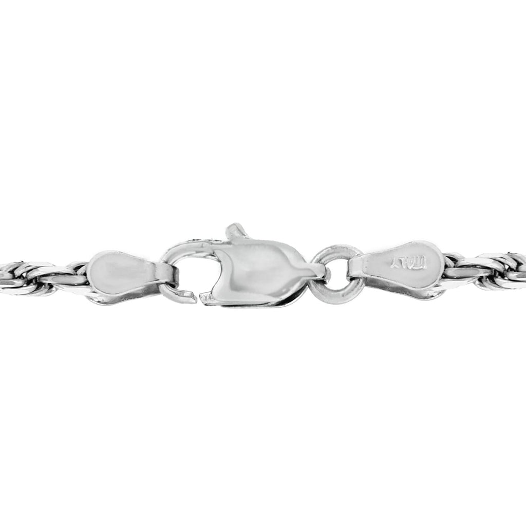 9K White Gold  Chain (Size - 18),  Gold Wt. 3 Gms