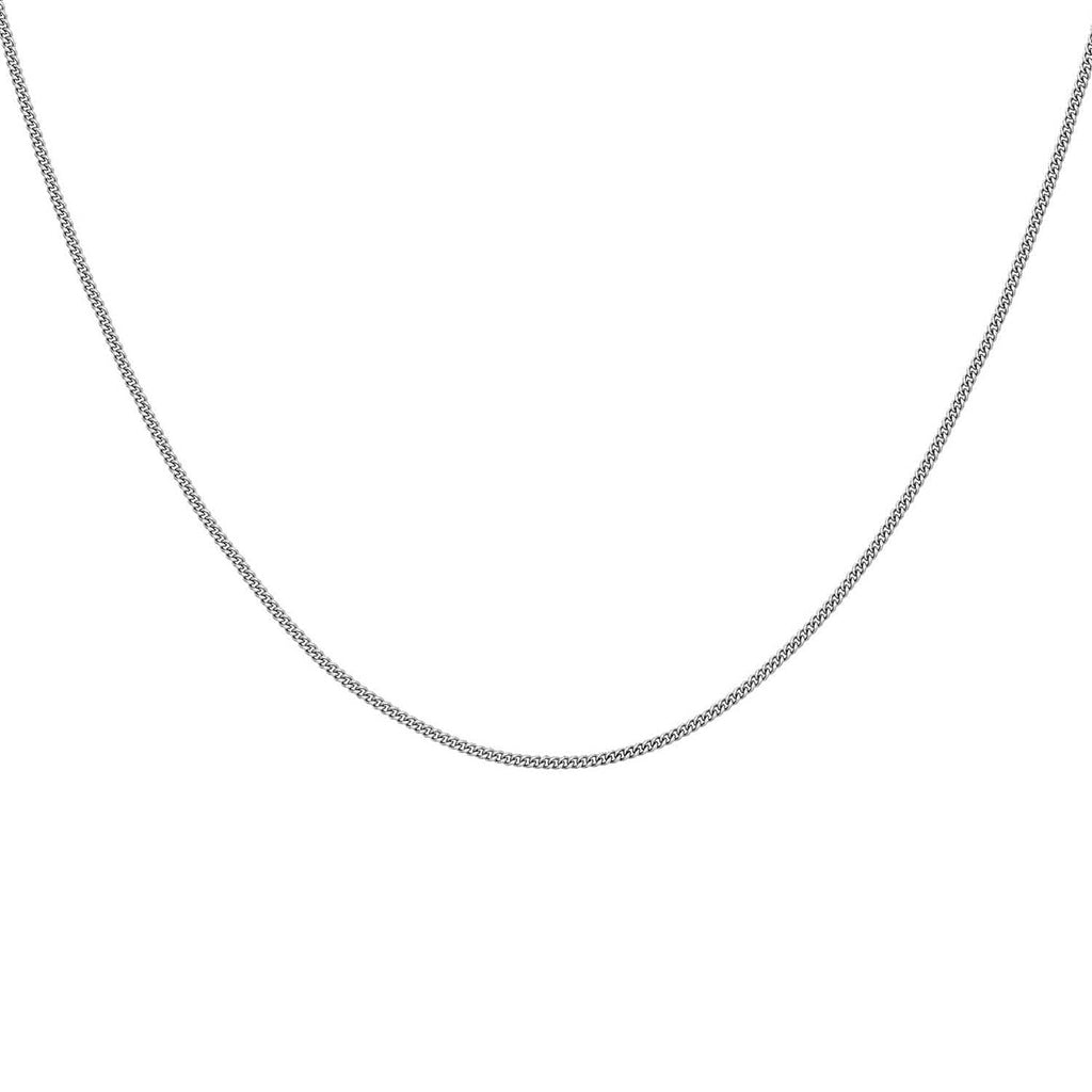 9K White Gold  Chain (Size - 18),  Gold Wt. 4.3 Gms