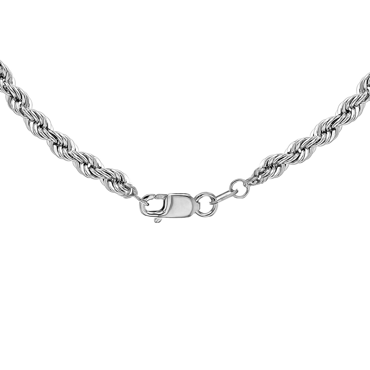 Rope Chain 18 Inch in 9K White Gold 7582397 2