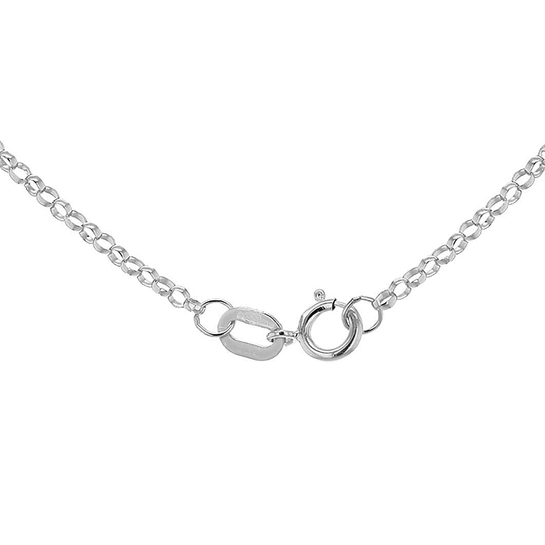 Round Belcher Chain 20 Inch in 9K White Gold 7591501 3
