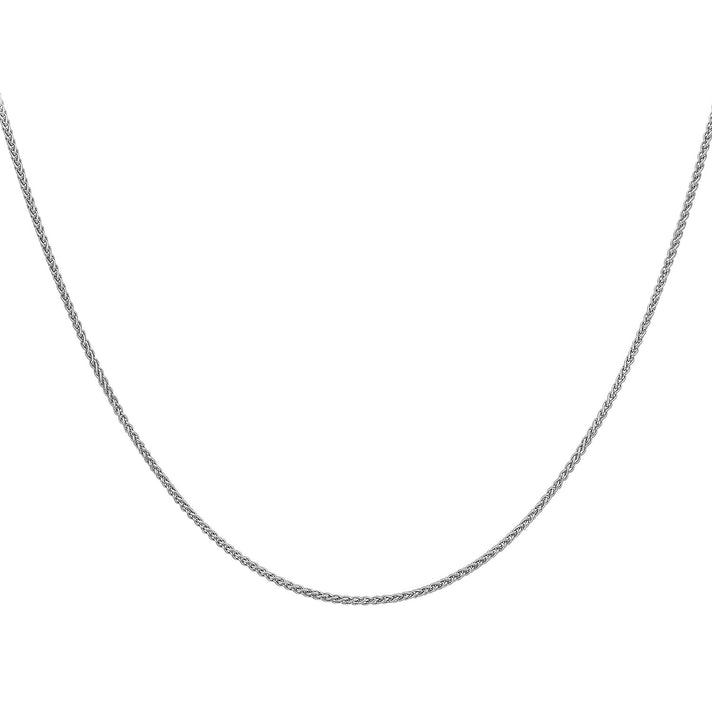 1mm Adjustable Spiga Chain 18 Inch-20 Inch in 9K White Gold 7586178 2