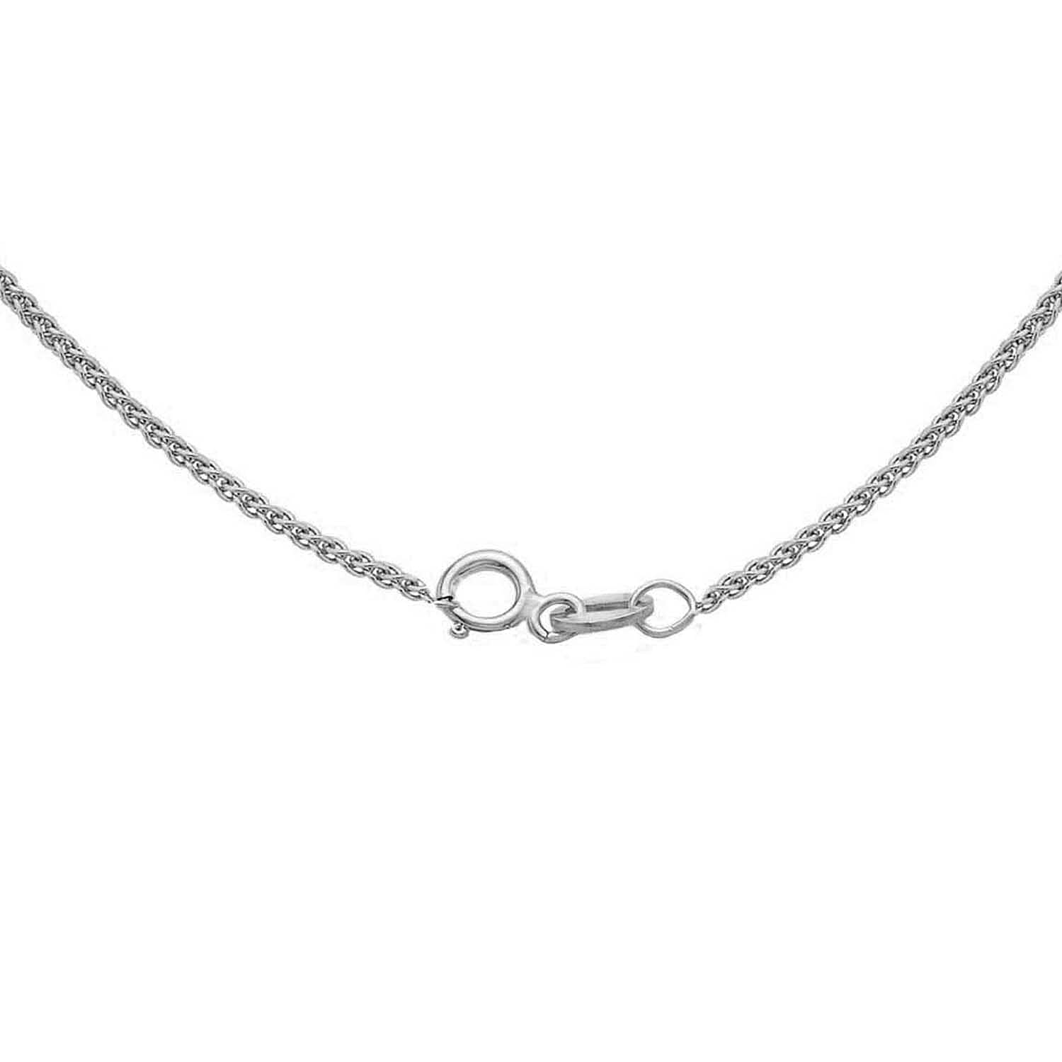 1mm Adjustable Spiga Chain 18 Inch-20 Inch in 9K White Gold 7586178 2