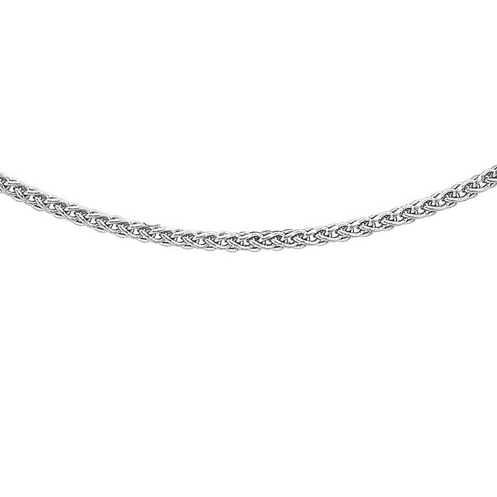 1.3mm Spiga Chain 20 Inch in 9K White Gold 7582904 1