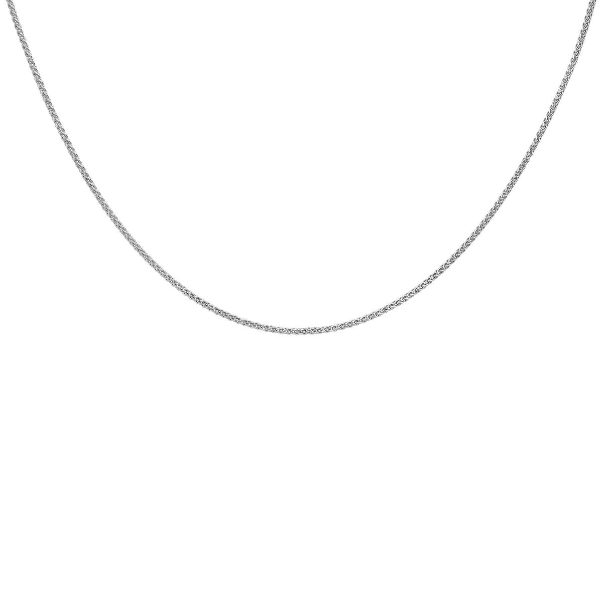 1.3mm Spiga Chain 20 Inch in 9K White Gold 7582904 2