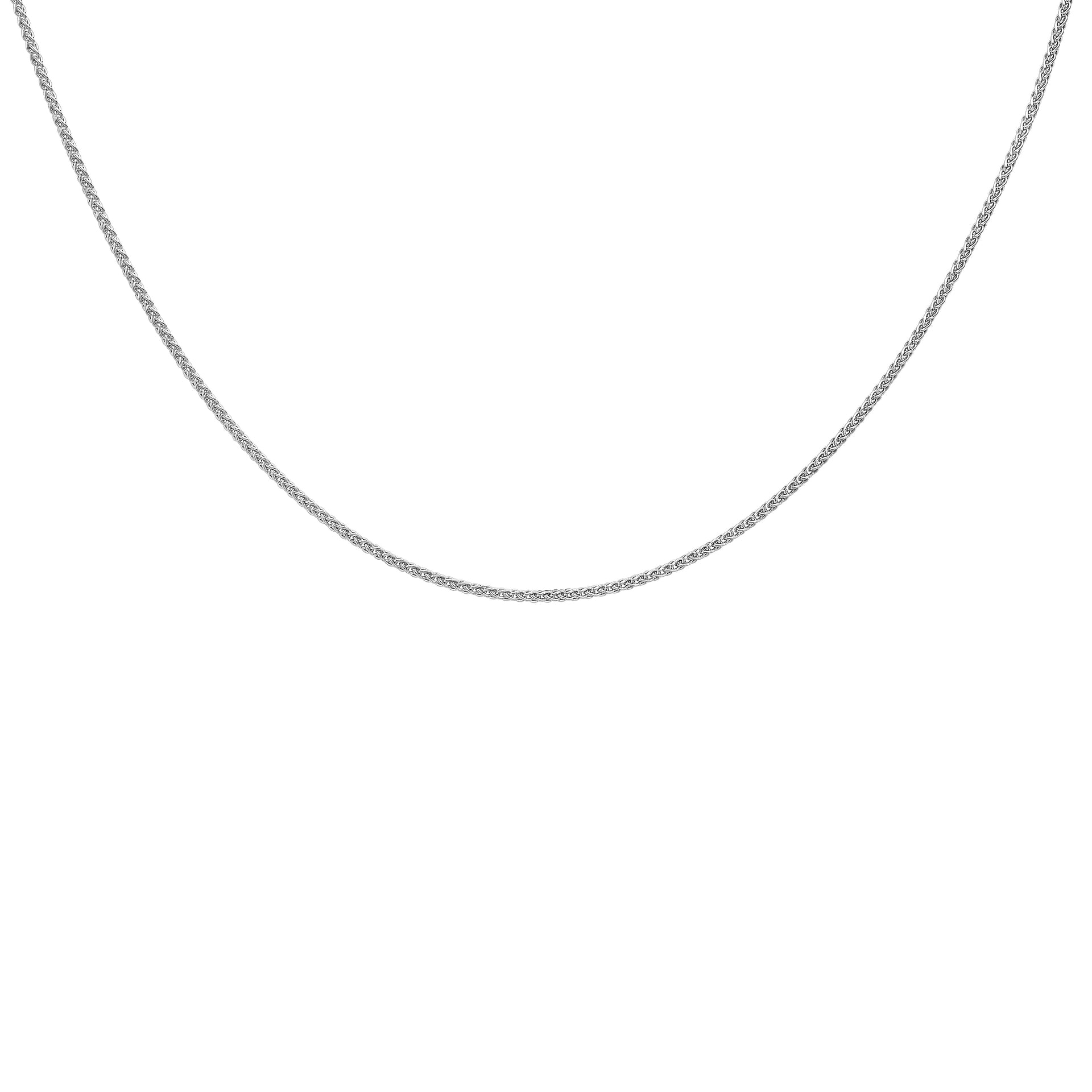 1.3mm Spiga Chain 20 Inch in 9K White Gold 7582904 2