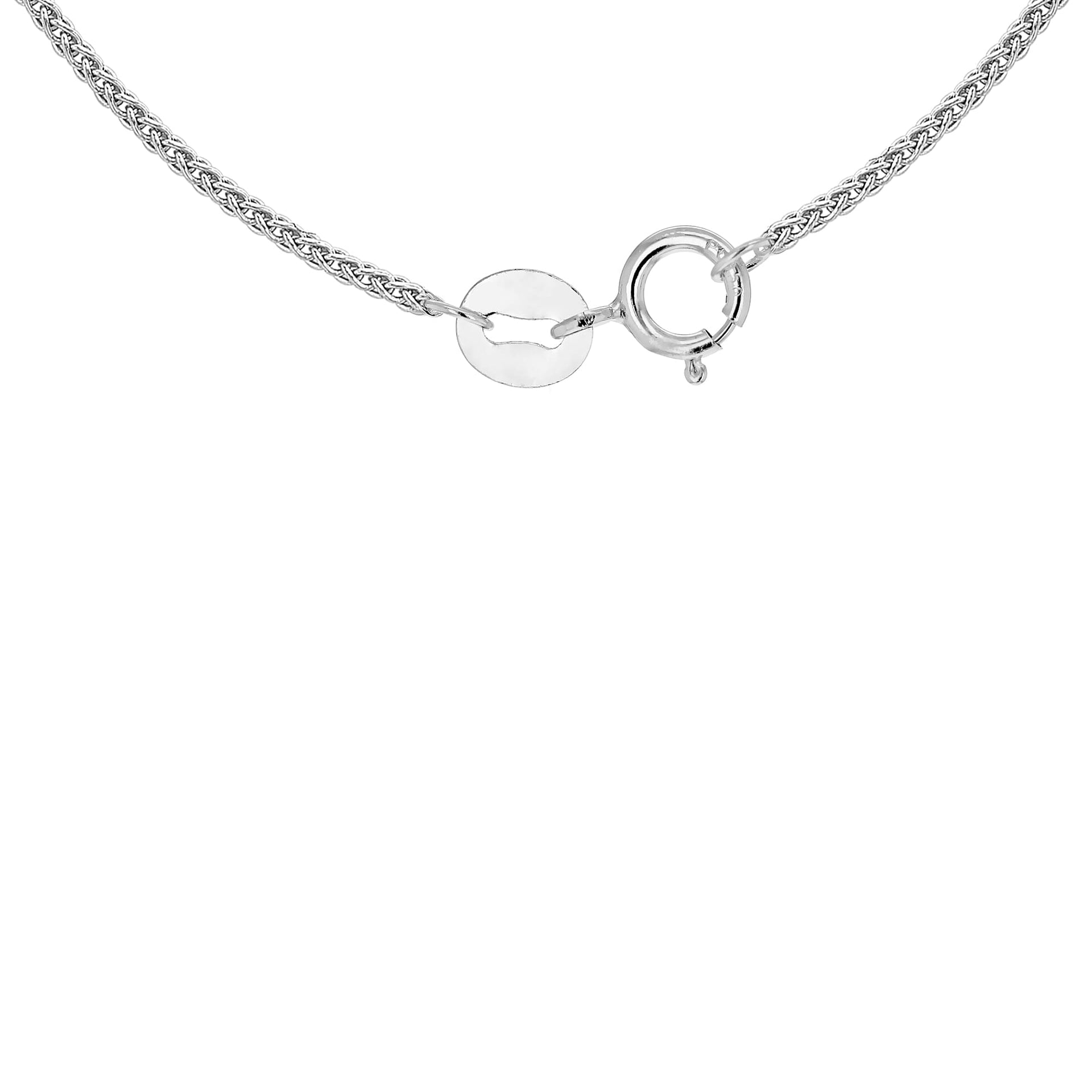 1.3mm Spiga Chain 20 Inch in 9K White Gold 7582904 3