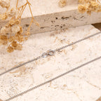 9K White Gold  Chain (Size - 20),  Gold Wt. 2.9 Gms